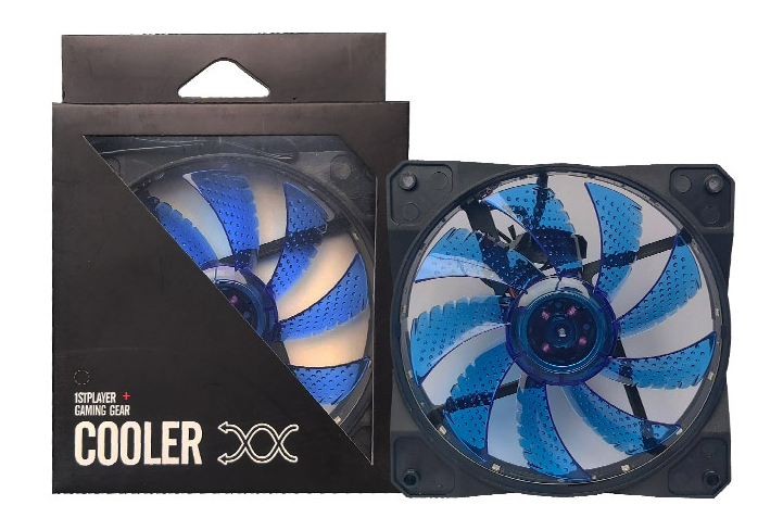 COOLER P/CASE 1STP A1 - 15LED A AZUL